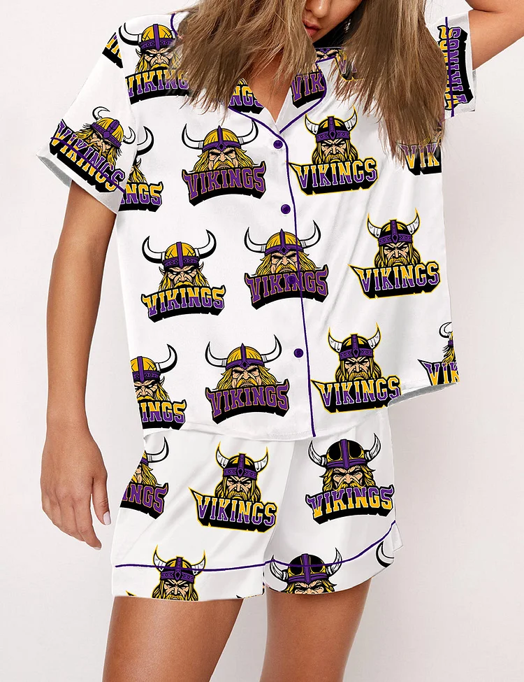 Women's Minnesota Vikings Football Pajama Set