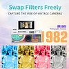 Keychain Digital Camera 1080P Retro Small Video Recorder Camcorder Support Memory Card for Travel Recording Birthday Gift for Friends
