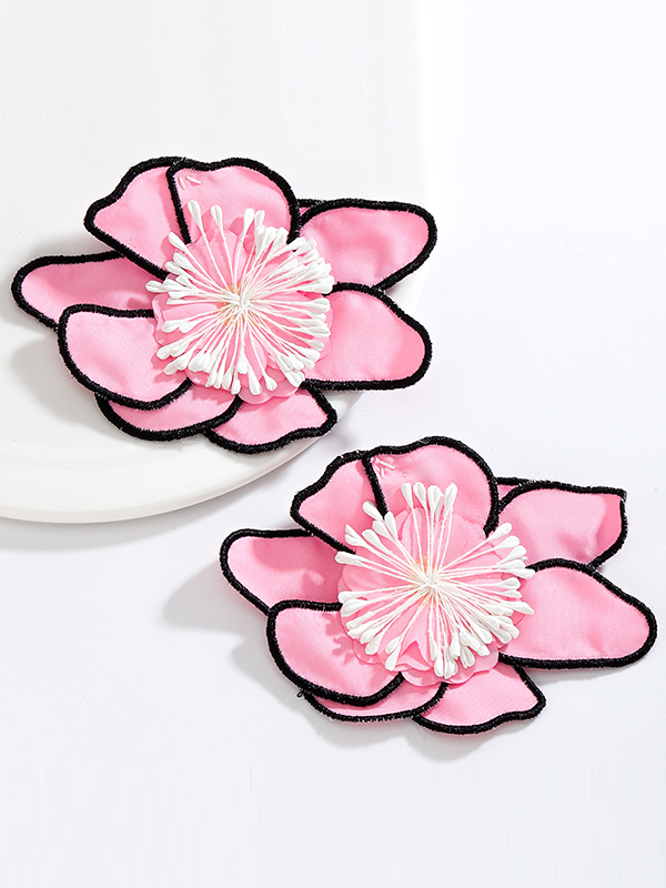 Flower Shape Drop Earrings
