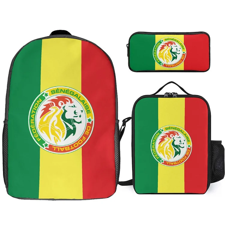 Senegal Student Schulranzen Lunchbag Stifttasche Kombination