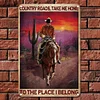 Country Roads Take Me Home - Vintage Metal Signs - 20*30cm/30*40cm - Western