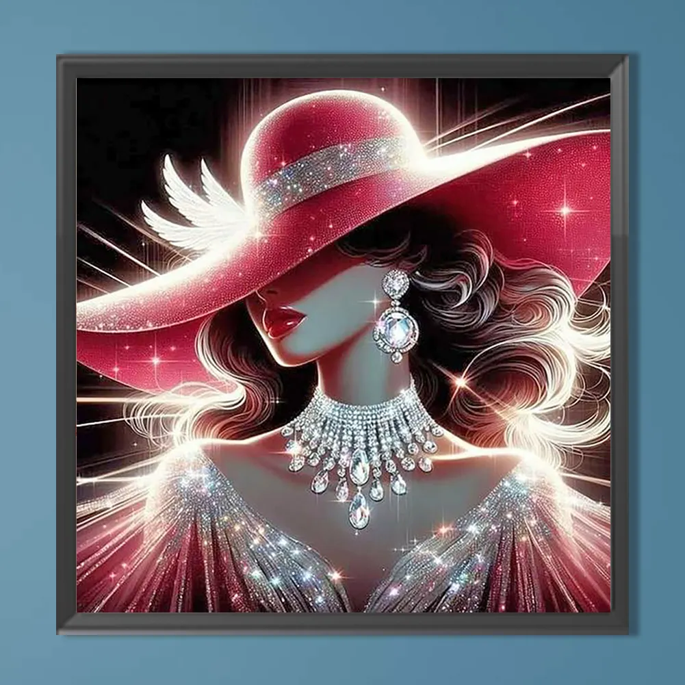 Diamond Painting - Full Round Drill - Lady(Canvas|40*40cm)