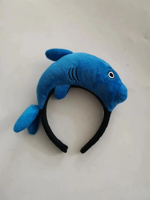 Korean Style Internet Celebrant Cartoon Animal Headband Small Dinosaur Yellow Fish Shark Scream Duck Headband Cute Funny Headband