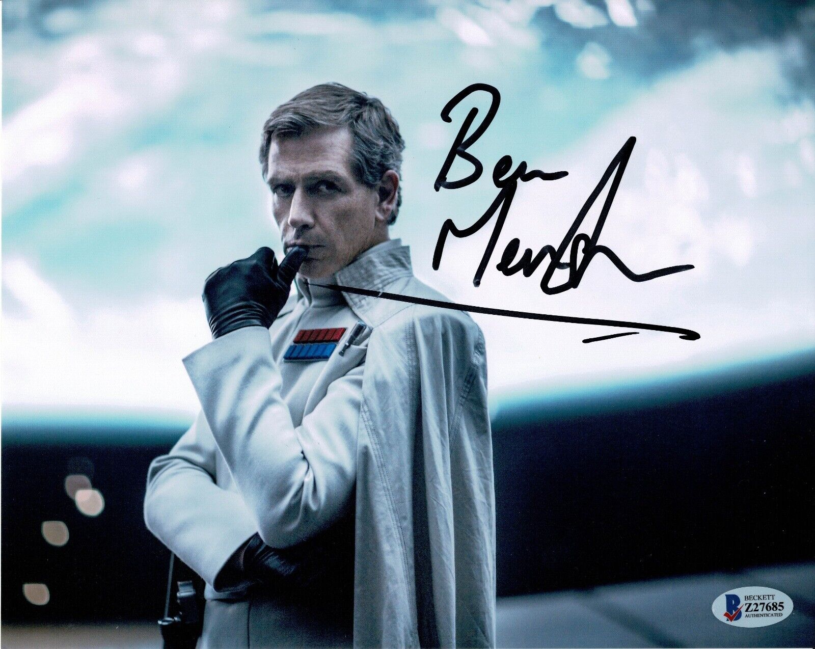 Ben Mendelsohn Signed 10X8 Photo Poster painting Rogue One: A STAR WARS Story BAS COA (7401)