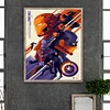 Captain America - Rundbohrer Diamantmalerei - 40*50cm