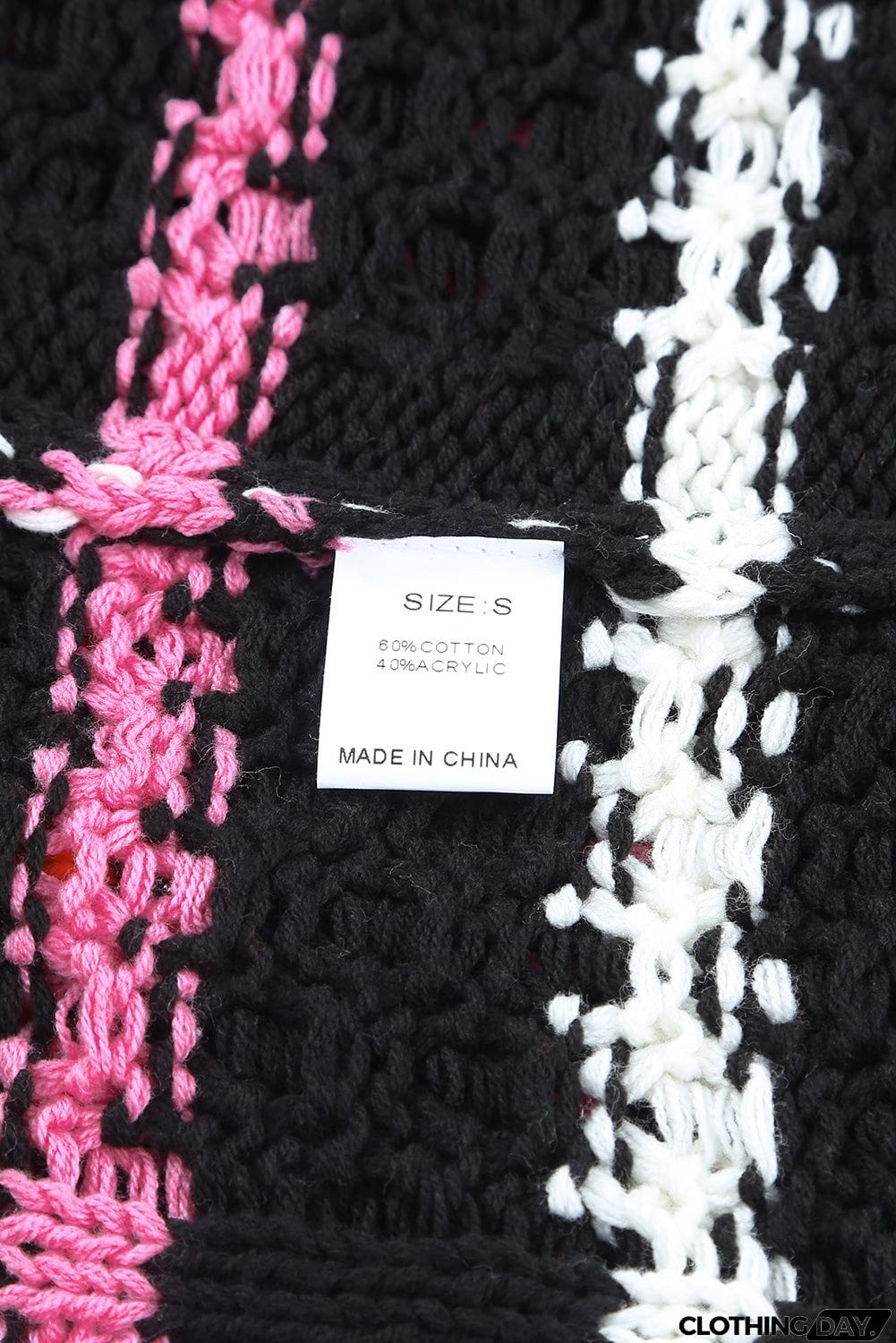 Striped Color Block Textured Knit Pullover Sweater