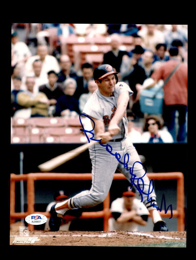 Brooks Robinson PSA DNA Cert Signed 8x10 Photo Poster painting Orioles Autograph