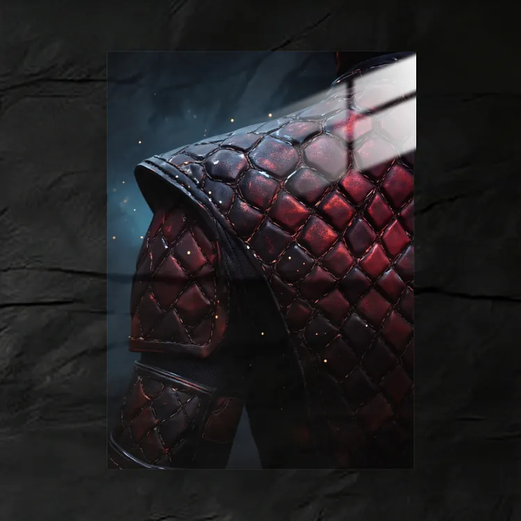 Rage Kratos Fiery AnimetalPoster | Premium Anime Metal Wall Art