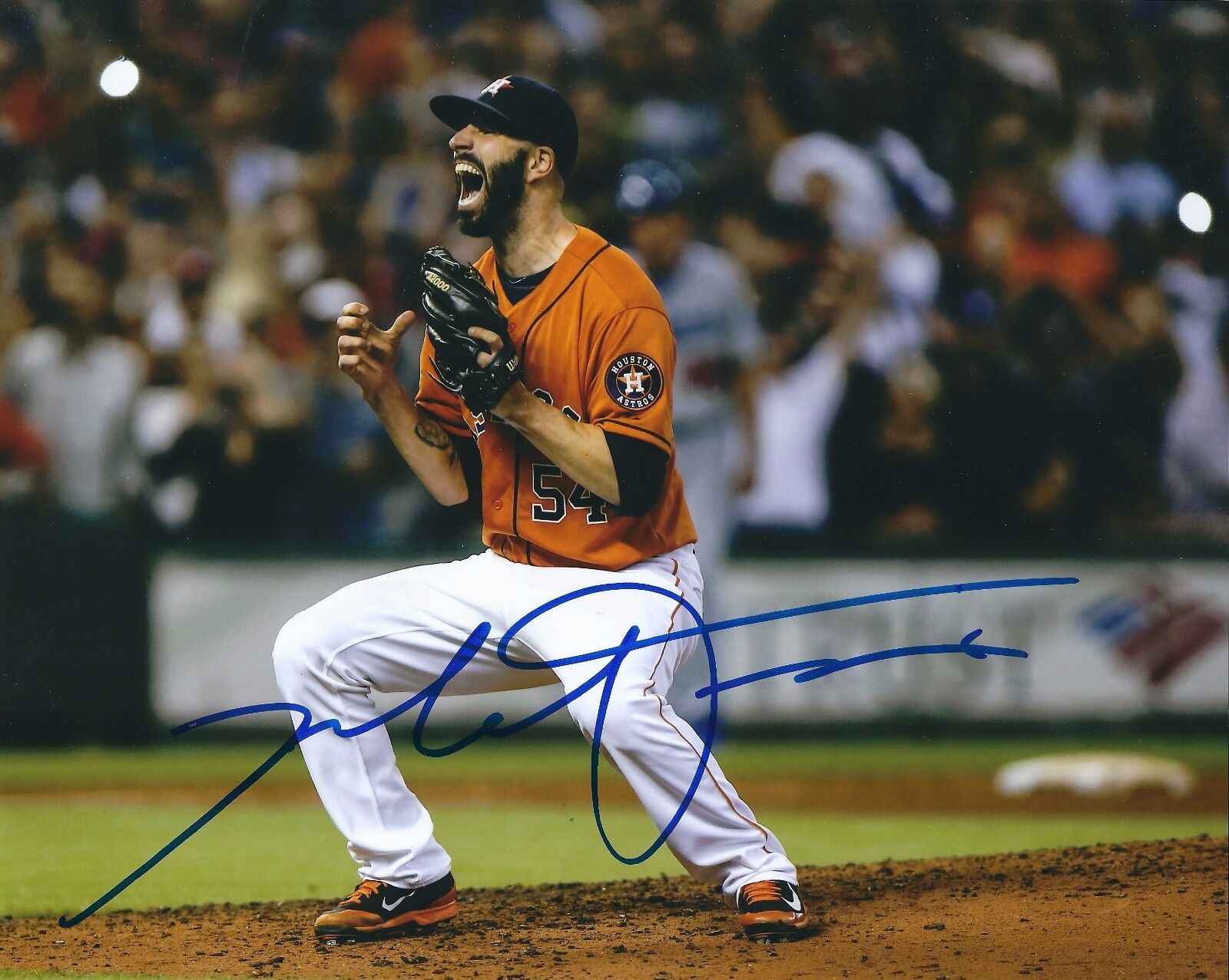 Signed 8x10 MIKE FIERS Houston Astros Autographed Photo Poster painting - COA