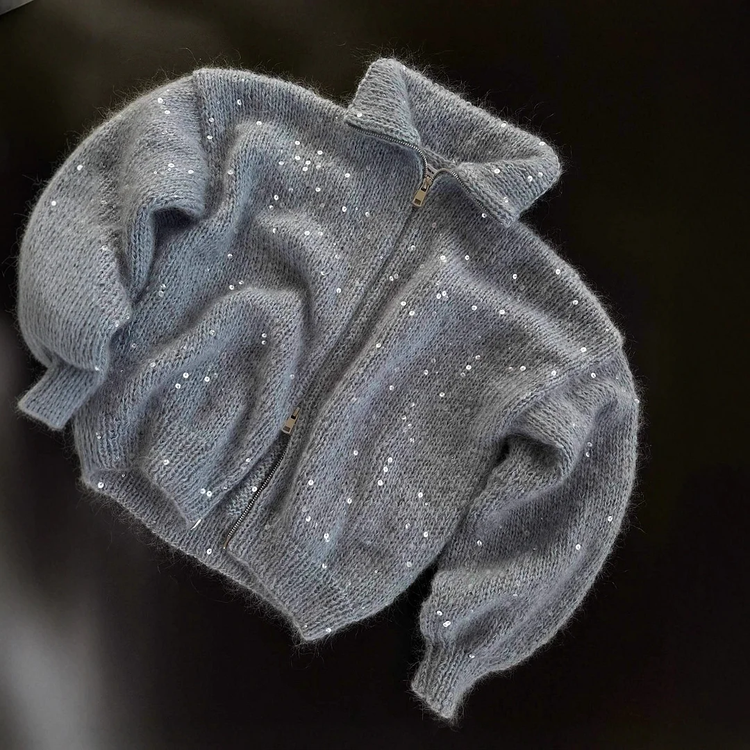 Athvotar Athvotar And Winter Fashion Striped Sweater Female Pattern Print Lull Loose Version Of The Bumpy Pattern Splicing Fashionable Top