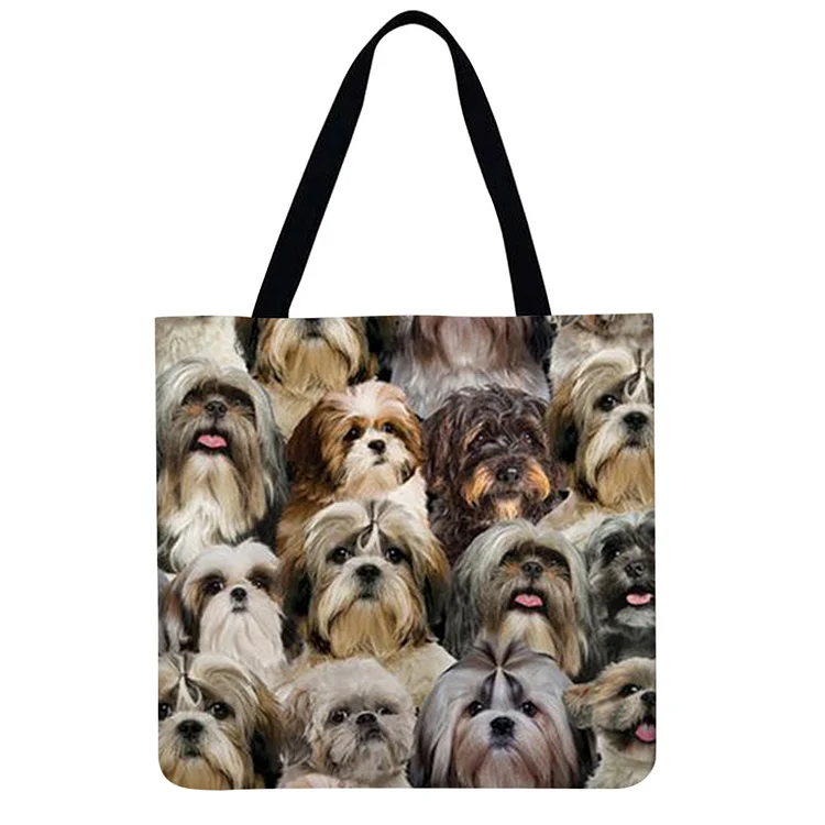 Dogs - Linen Tote Bag