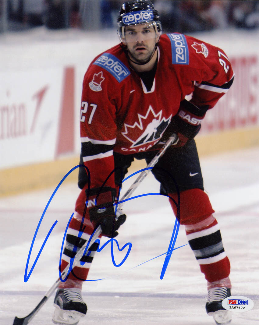 Dan Boyle SIGNED 8x10 Photo Poster painting Team Canada Olympic ITP PSA/DNA AUTOGRAPHED