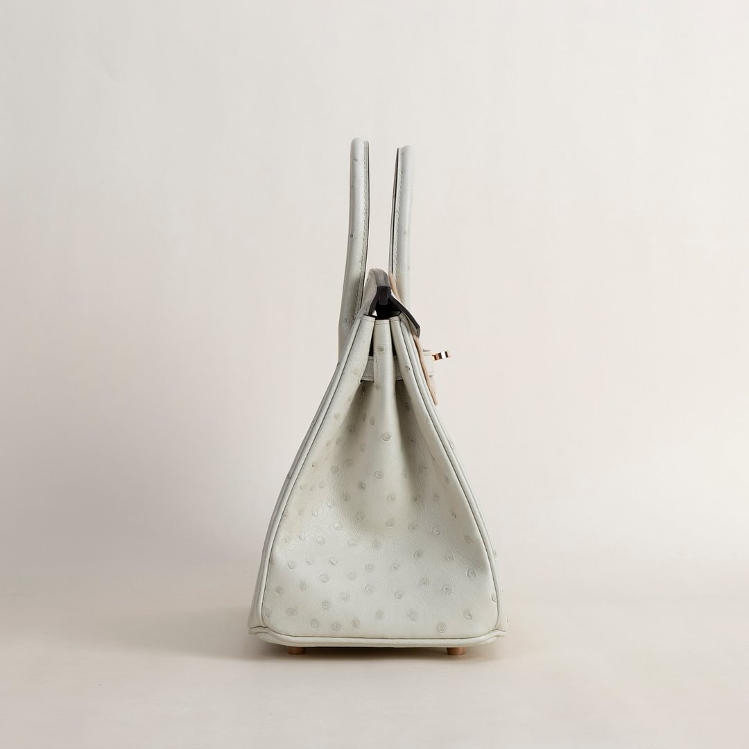 Birkin 25cm Ostrich 3C Parchemin GHW