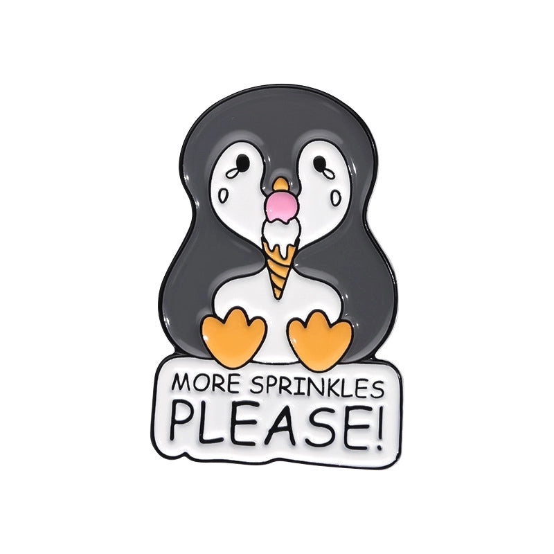 Cute Pin Animal Letter Alloy Stoving Varnish Unisex Brooches