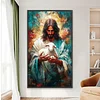 Jesus Schaf 5d DIY Diamant Kunst Malerei Kit Quadrat Vollbohrer Dimond Art 45x75cm