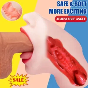 pornhint Pornhint Realistic Male Masturbator Pocket Pussy Deep Throat Oral Stroker Sex Toy for Men
