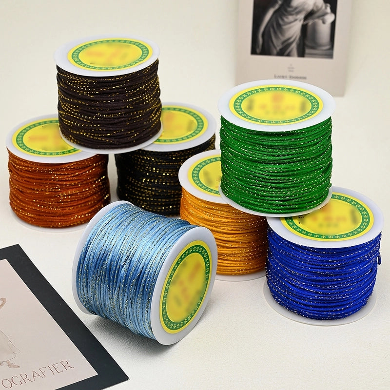 1 Roll/Package Nylon Gold Wire Cord String Wire Diameter: 1.5mm Jewelry Accessories Rope