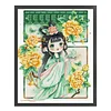 (US Local)Girl -11CT Stamped Cross Stitch Kit(59x75cm)
