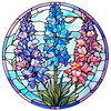 Flower - 18CT Stamped Cross Stitch 25*25cm
