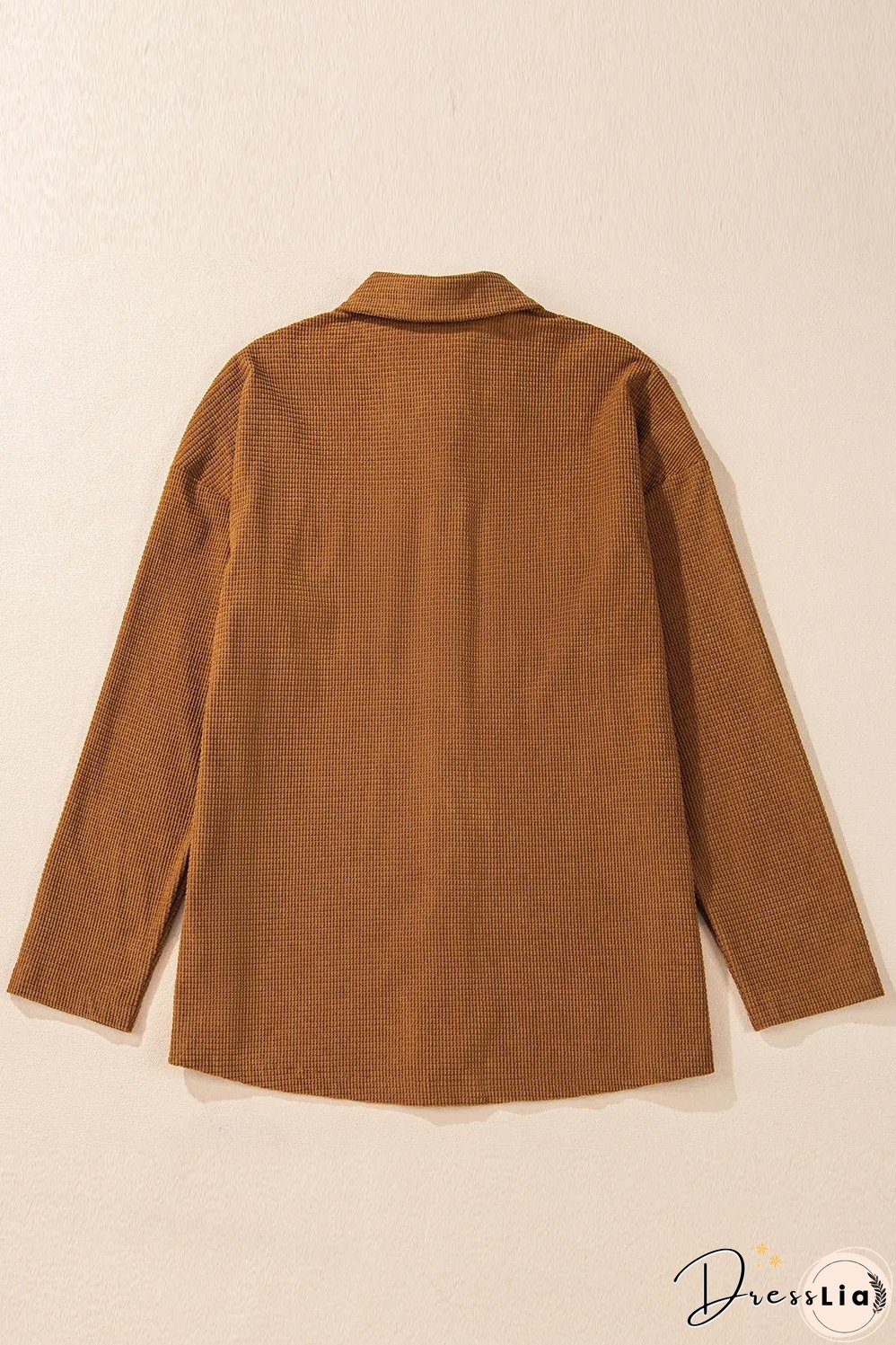 Pocketed Snap Down Long Sleeve Jacket