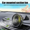 F402 Car Truck Fan with Suction Cup USB Powered 3-Speed Dashboard Desk Fan