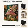 Mushroom Butterfly Girl Framed Special Shape Diamond Painting Kit 25x25cm