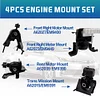 Engine Motor and Transmission Mount Kit Compatible with 2009-2013 Corolla 1.8L & 2009-2013 Matrix 1.8L & 2009-2010 Pontiac Vibe 1.8L Auto Transmission Repklace OE A62015 A62039 A62027 A62023 4PCS