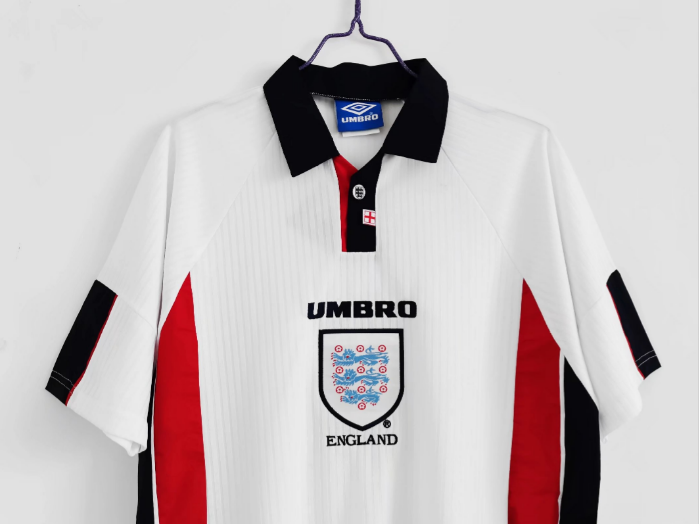 1998 England Home Retro Men's Football T-Shirt
