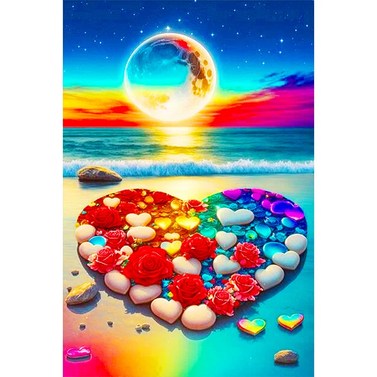 【HUGE 53% OFF SALE】5D DIY Full Round Drill Diamond Painting Romantic Seaside Home Decor(A7819)
