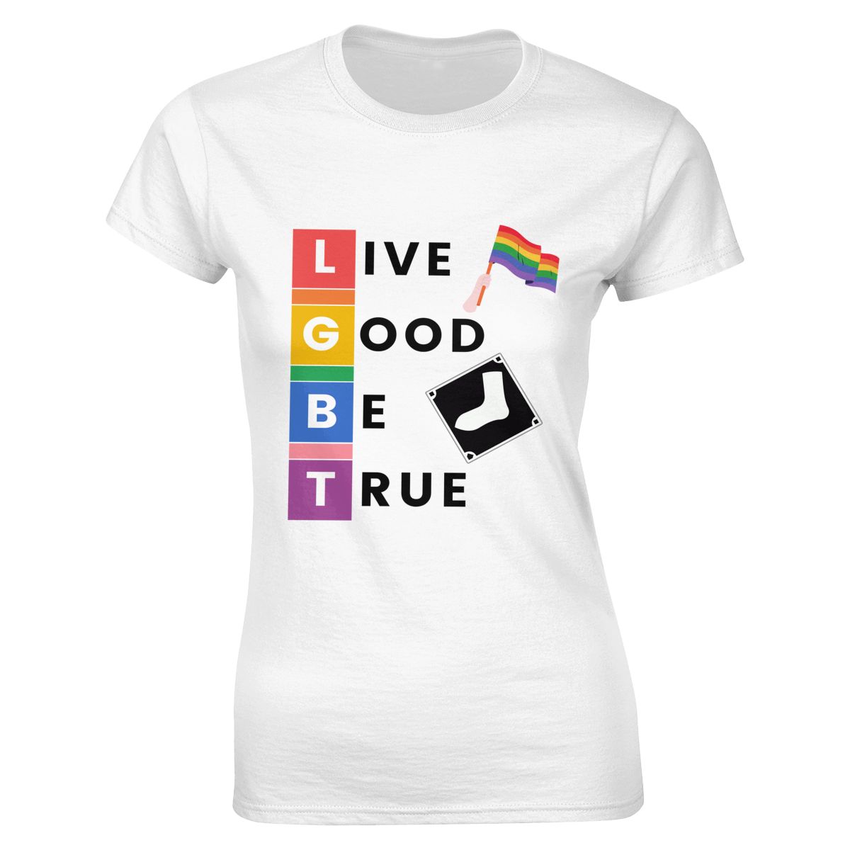 Chicago White Sox LGBT Pride Women's Soft Cotton T-Shirt