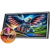 Diamond Painting-DIY Full Round Drill American Eagle(70*40 CM)