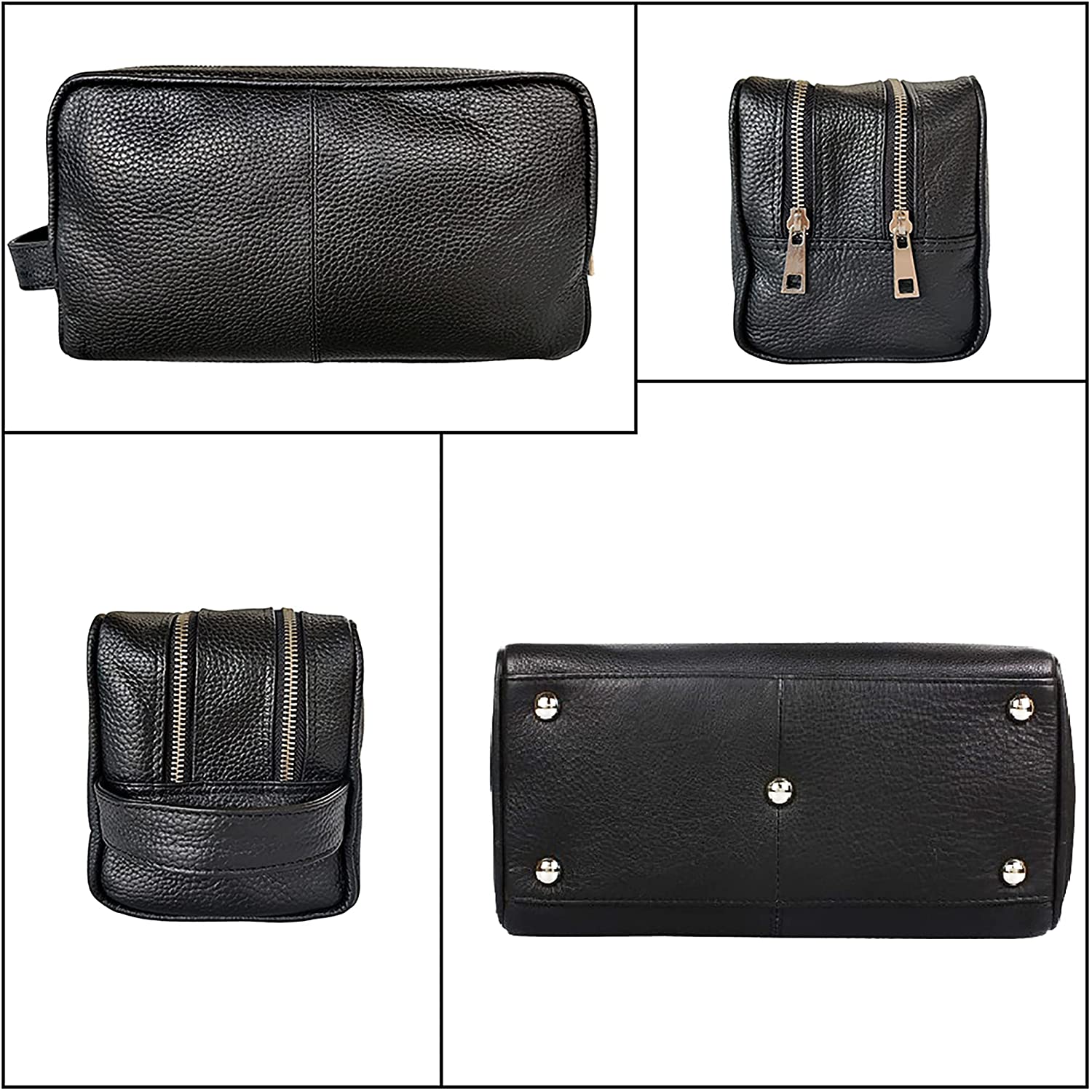 Genuine Leather Travel Toiletry Bag