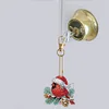 (US Local)12pcs Christmas Cardinal Diamond Painting Keychains Kit DIY Diamond Art Charms