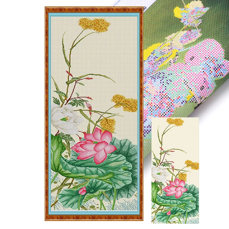 Spring Brand - Sflower 11CT Stamped Cross Stitch 50*125CM(47Colors)