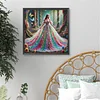 Girl In A Gorgeous Dress-Full Round Diamond Painting 40*40CM