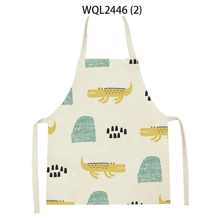 1 Pcs Cute Little Cow Print Clean Art Apron Home Kitchen Cooking Apron Chef Anti-grease Dirt-resistant and Easy Clean Bibs