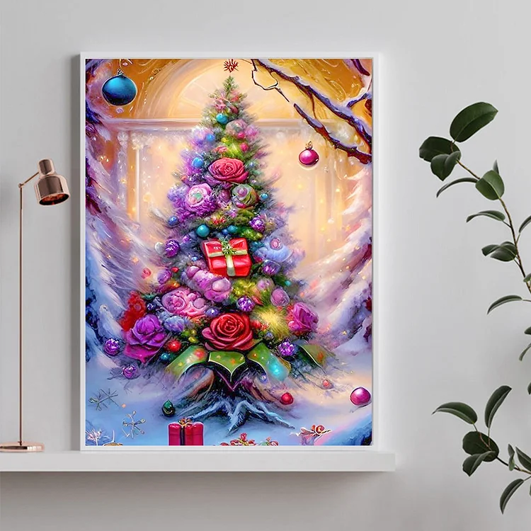 Diamond Painting Christmas Tree And Stuffed Toys – Diamonds Wizard