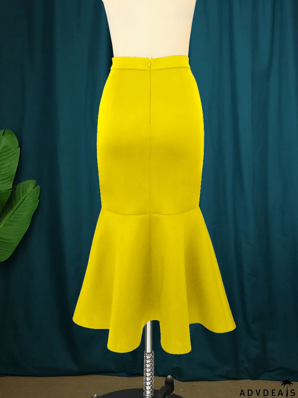 Fall High Waist Comfort Skirt Career Slim Fit Fishtail Bustskirt