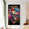 (40*70cm)Skeleton - Round AB Drill Diamond Painting