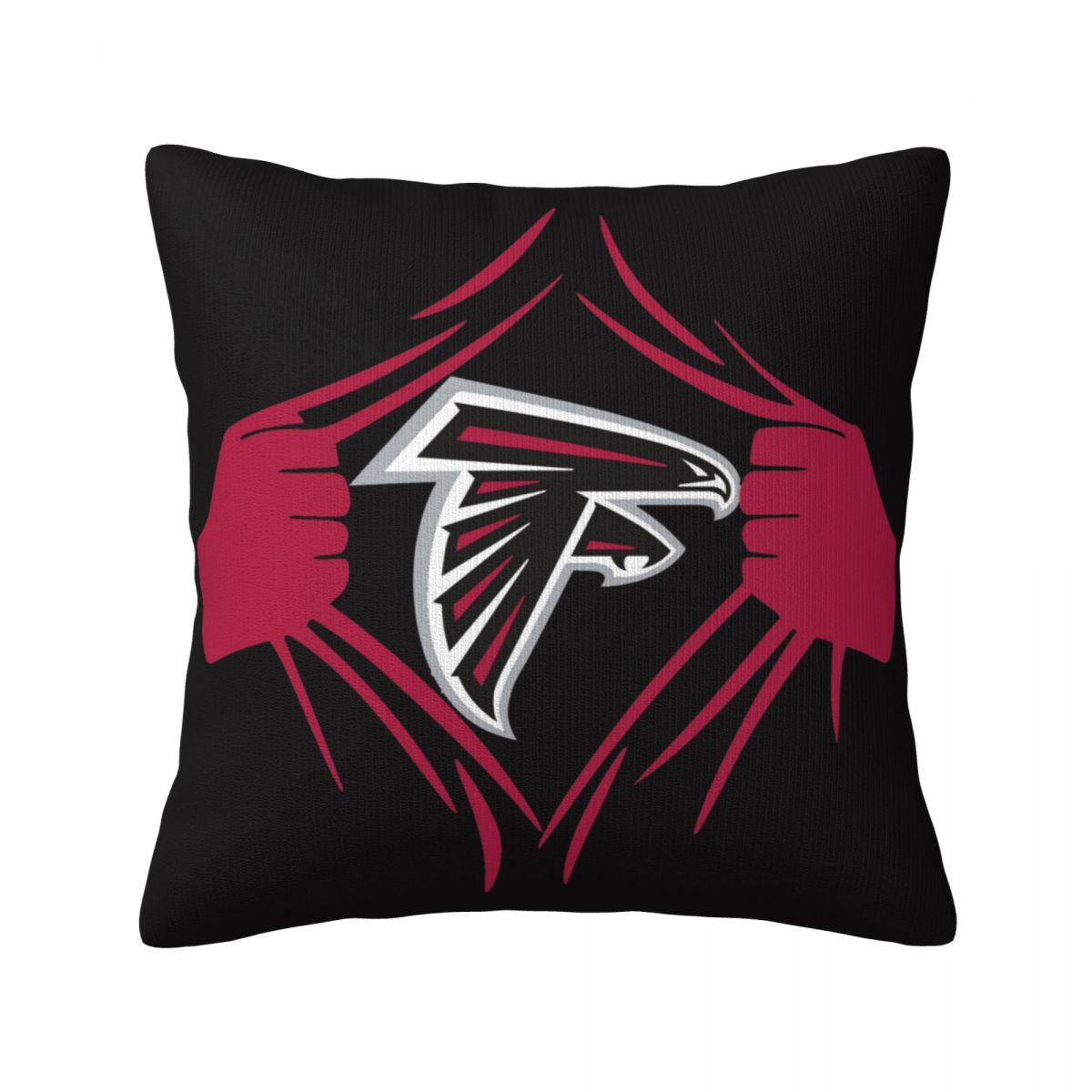 Atlanta Falcons Show You My Heart Logo Decorative Square Throw Pillow Covers