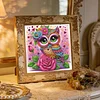 Lila Eule speziell geformte 5D DIY Teilbohrer Diamantkunstset f&uuml;r Erwachsene Anf&auml;nger Wohnkultur Diamanten Gem&auml;lde Edelsteinkunst 30x30cm