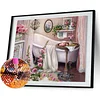 uk.everydayedeals Diamond Painting - Full Round - Bathroom(40*30cm)