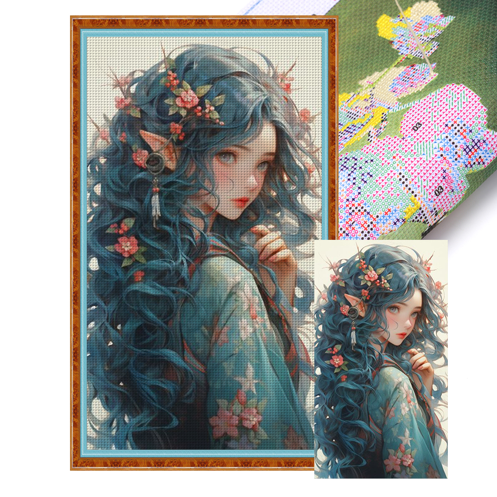 Fairy Full 14CT Pre-stamped Canvas(40*70cm) Cross Stitch