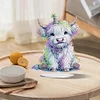 >SALE<2D Flat Print White Yak DIY Desktop Diamond Art Kits Single-Sided Drill Decor