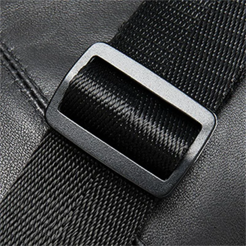 Simple Style Leather Casual Waist Bag Fashion Crossbody Bag