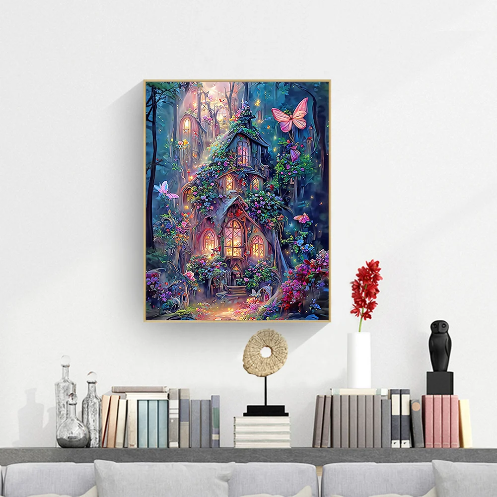 Diamond Painting - Full Round Drill - Flower House(30*40cm)