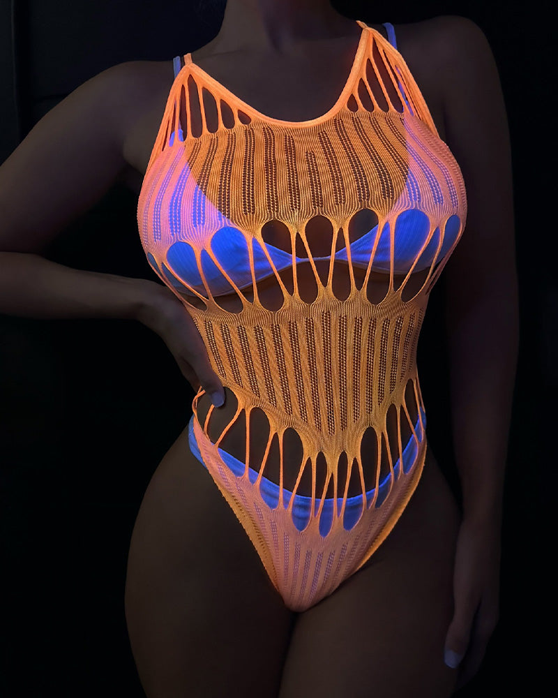 Lovingerie - Glow In The Dark Stretch Bodysuit