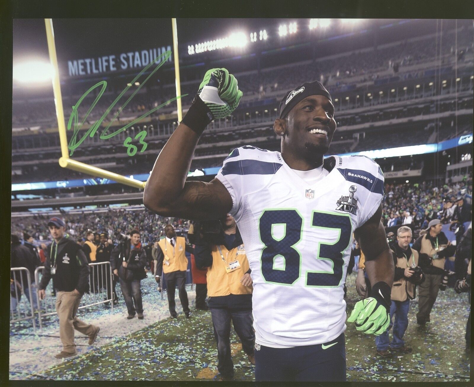 Ricardo Lockette 8x10 Autographed Signed AUTO Seahawks SB XLVIII Champ SPH 454