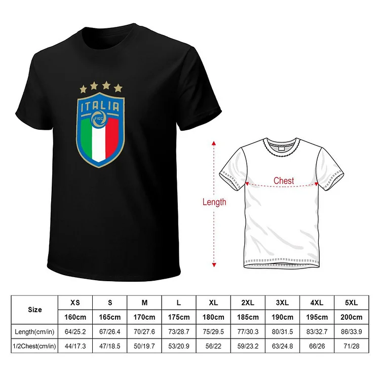 Italien Stretch Slim Cneck Gildan Tee T-Shirt Herren