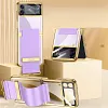 Electroplated Transparent Samsung Galaxy Z Flip4  Hard Cover with Strap